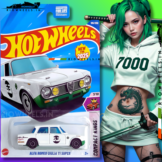 369/- || ALFA ROMEO GIULIA TI SUPER || WHITE - HOT WHEELS