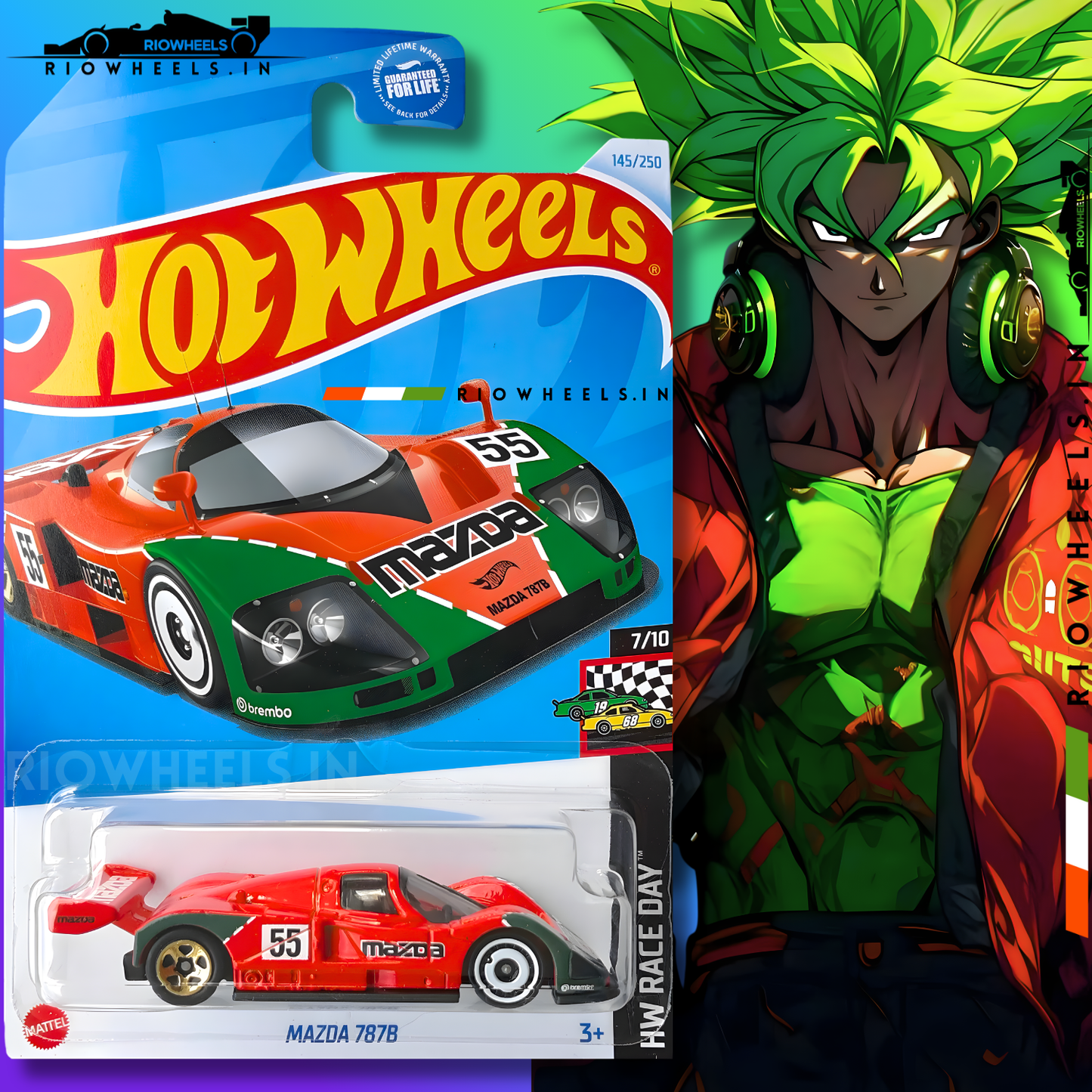 889/- || MAZDA 787B || ORANGE - HOT WHEELS