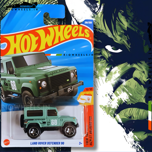339/- || LAND ROVER DEFENDER 90 || FOREST GREEN - HOT WHEELS