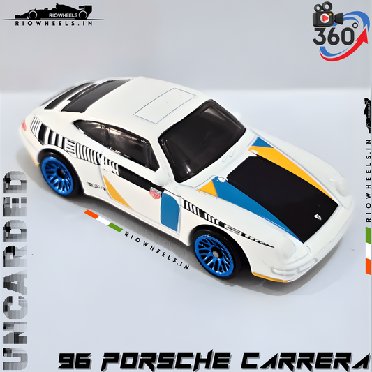 349/- || 96 PORSCHE CARRERA - WHITE || UNCARDED- HOT WHEELS