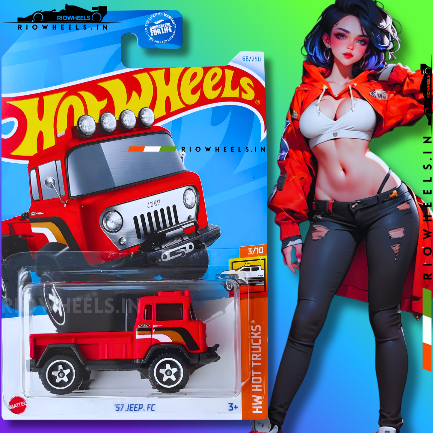 389/- || 57 JEEP FC - HOT WHEELS