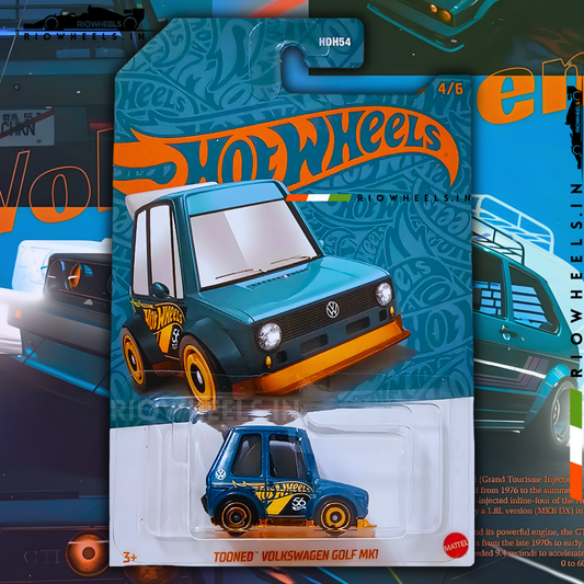 429/- || TOONED VOLKSWAGEN GOLF MK1 - HOT WHEELS || 56th ANNIVERSARY EDITION