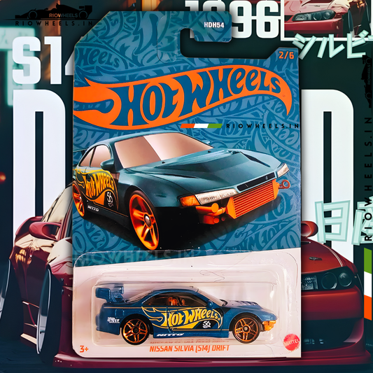479/- || NISSAN SILVIA [S14] DRIFT - HOT WHEELS || 56th ANNIVERSARY EDITION