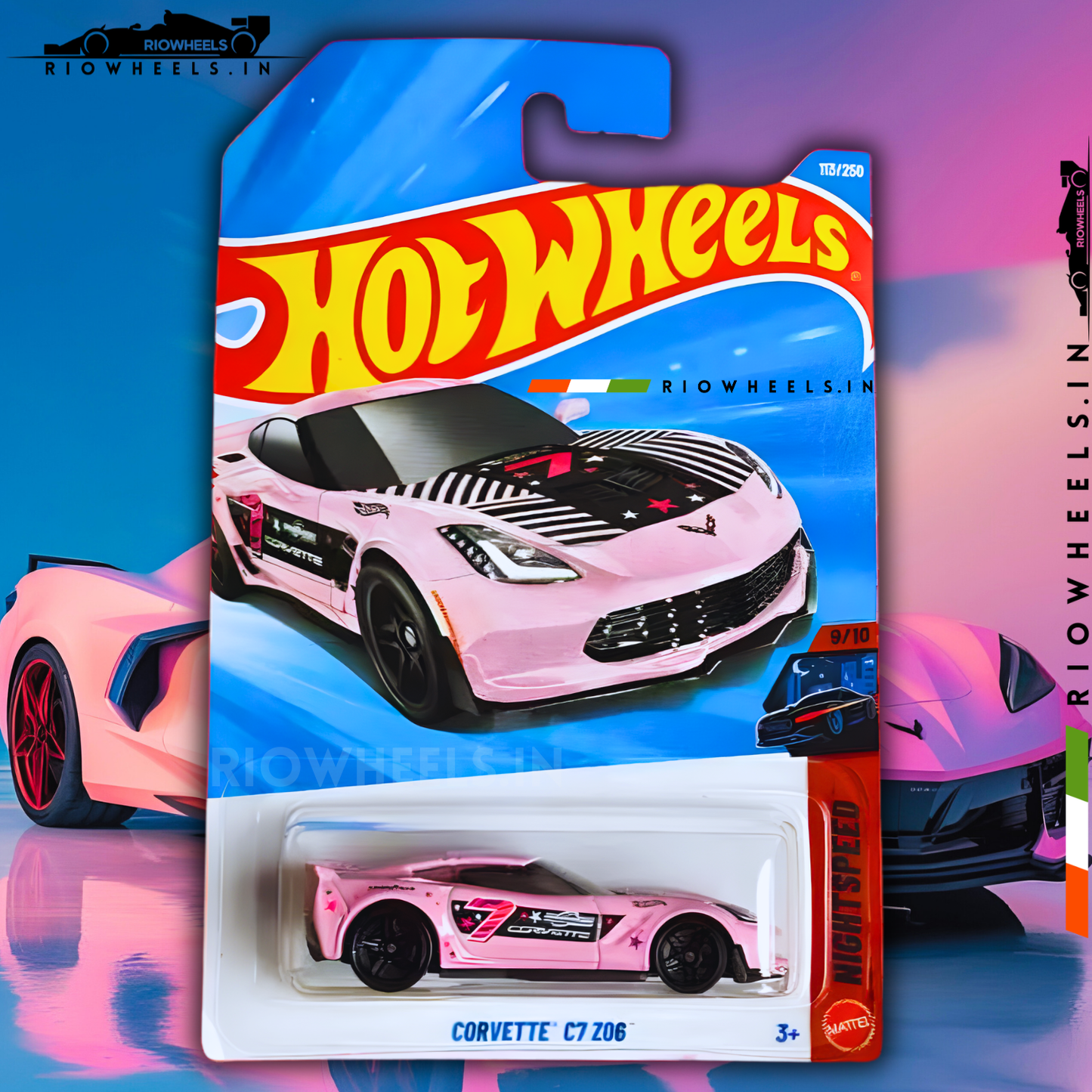 469/- || CORVETTE C7 Z06 - HOT WHEELS || PINK