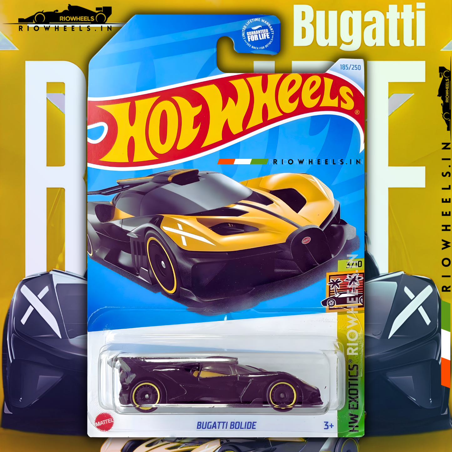 689/- || BUGATTI BOLIDE - HOT WHEELS || SPORTY YELLOW