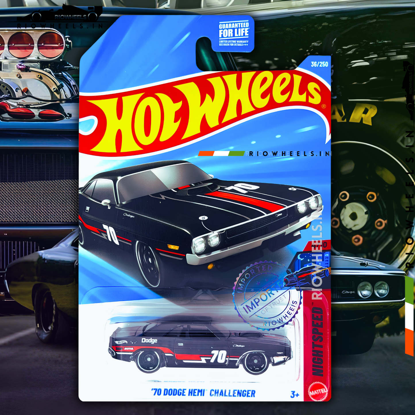 339/- || IMPORTED 70 DODGE HEMI CHALLANGER - HOT WHEELS