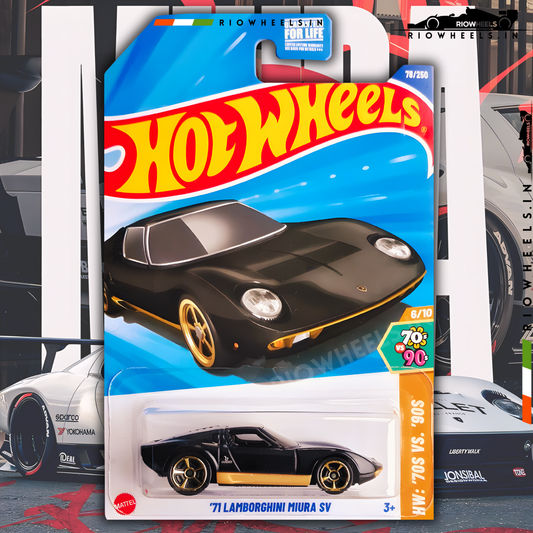 339/- || 71 LAMBORGHINI MIURA SV - HOT WHEELS
