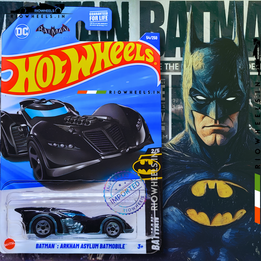 379/- || BATMAN : ARKHAM ASYLUM BATMOBILE - HOT WHEELS