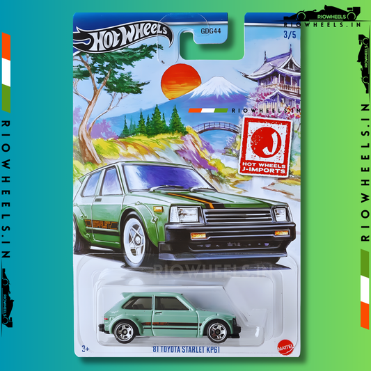 649/- || 81 TOYOTA STARLET KP61 - HOT WHEELS