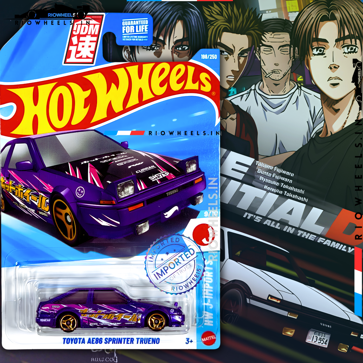 549/- || IMPORTED TOYOTA AE86 SPRINTER TRUENO - HOT WHEELS