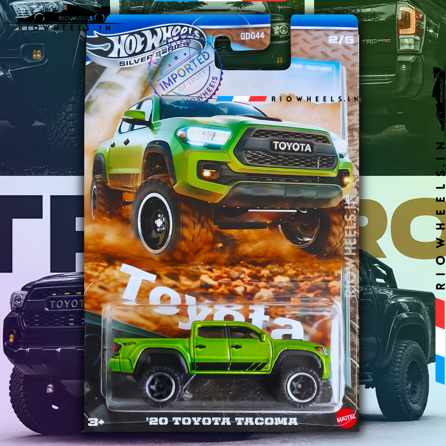 769/- || IMPORTED 20 TOYOTA TACOMA - SILVER SERIES - HOT WHEELS