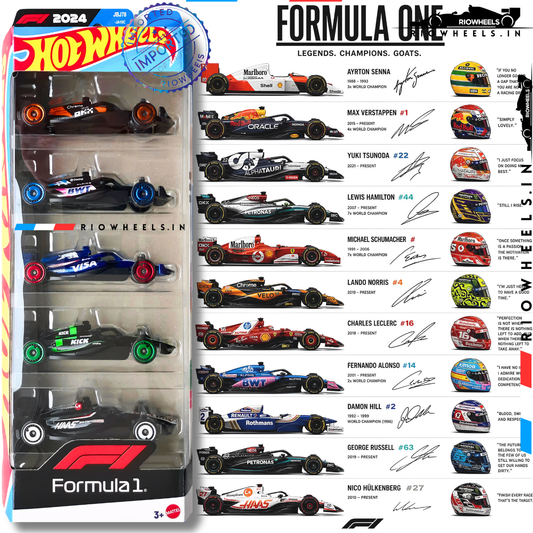 |2499/- || IMPORTED FORMULA 1 (2024) 5 PACK  - HOT WHEELS