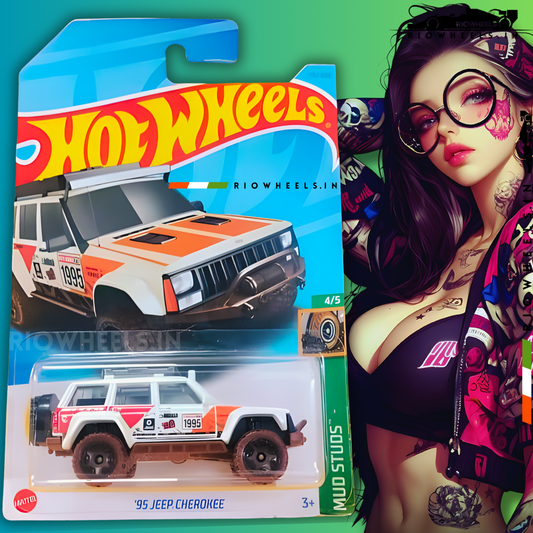 |1599/- || 95 JEEP CHEROKEE - TREASURE HUNT [TH] - HOT WHEELS
