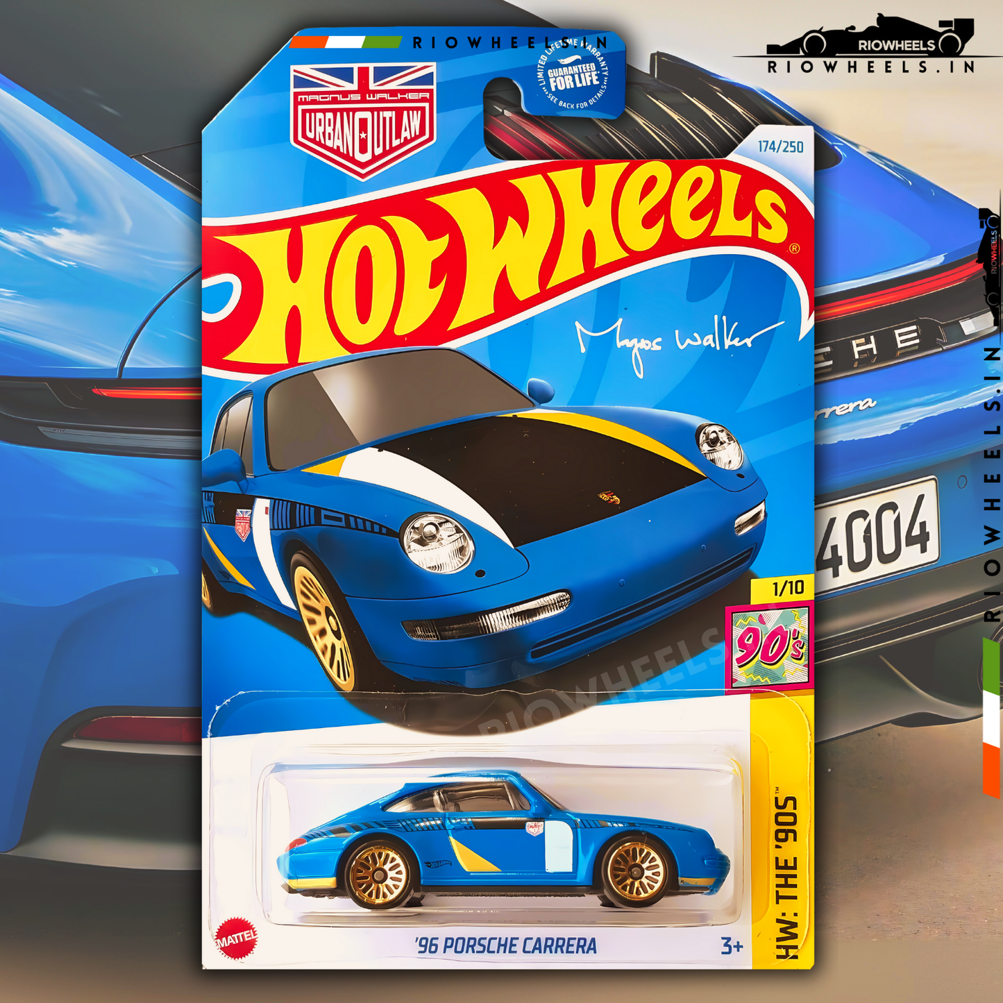 379/- || 96 PORSCHE CARRERA - HOT WHEELS