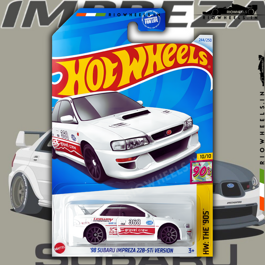 349/- || 98 SUBARU IMPREZZA 22B-STi VERSION - HOT WHEELS
