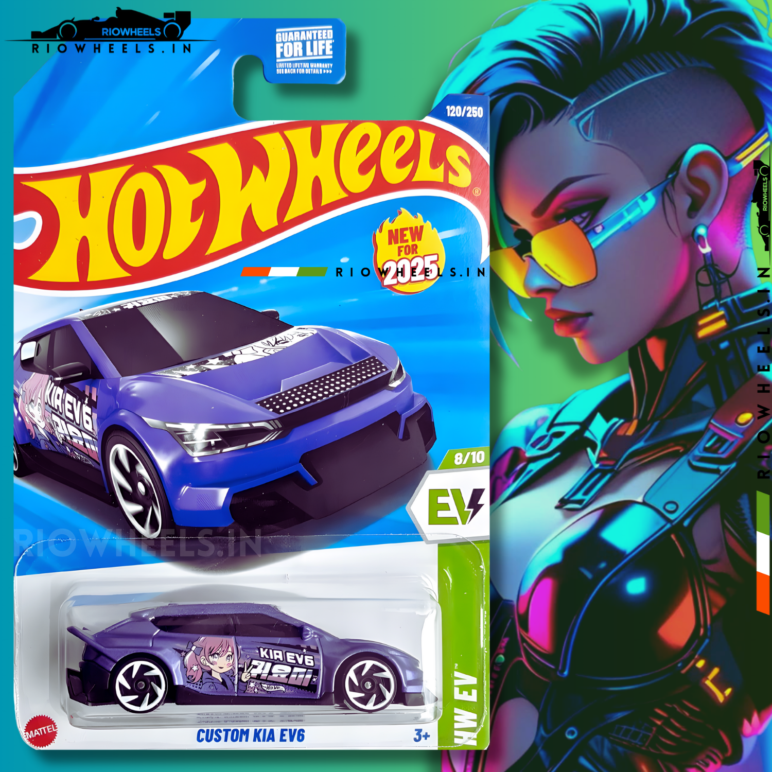 239/- || CUSTOM KIA EV6 - HOT WHEELS – RIOWHEELS