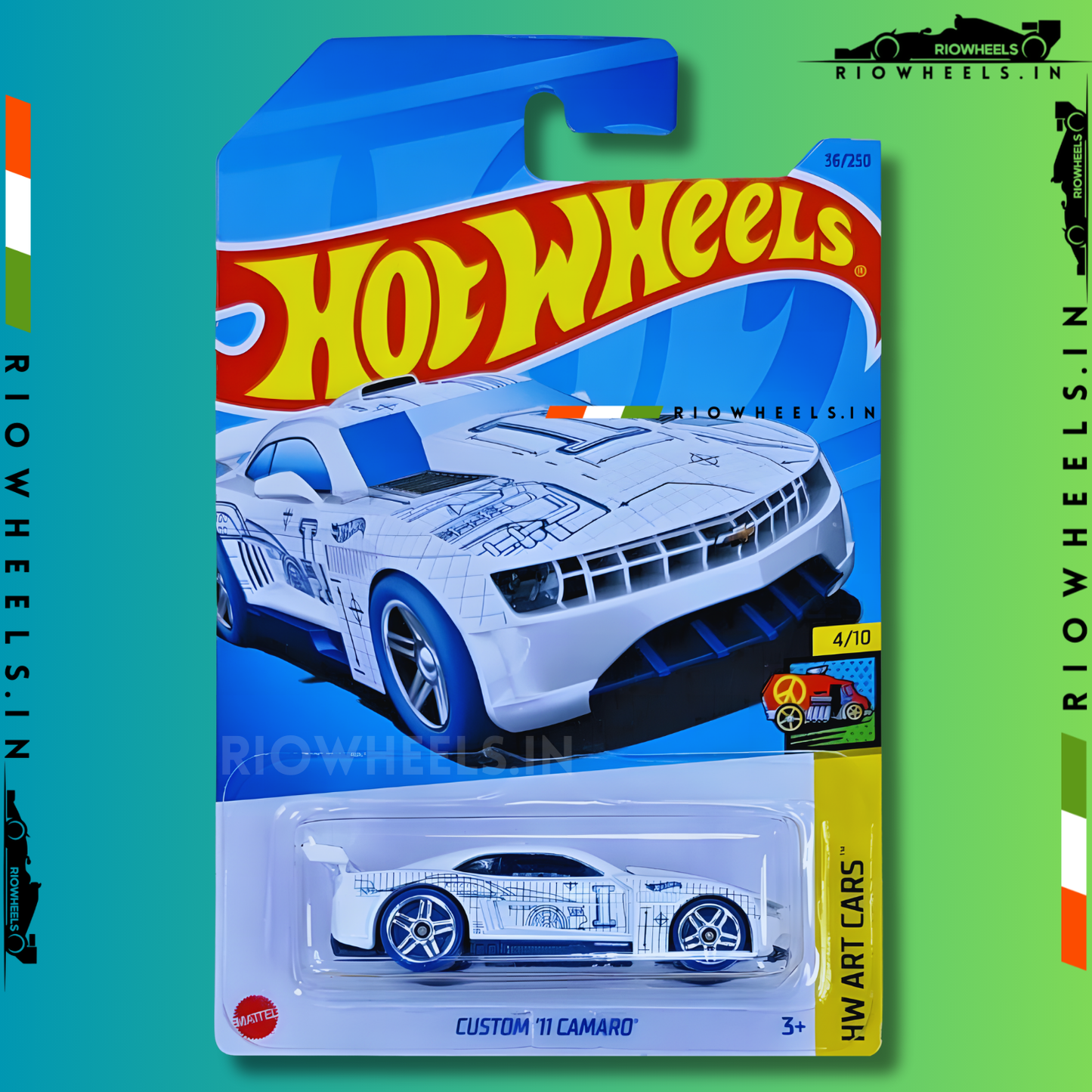 579/- || CUSTOM 11 CAMARO - HOT WHEELS