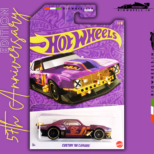 659/- || CUSTOM '68 CAMARO 57TH ANNIVERSARY EDITION - HOT WHEELS