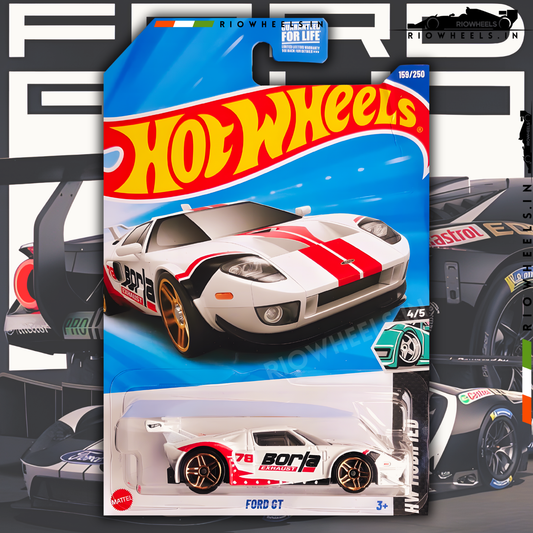 349/- || IMPORTED FORD GT - HOT WHEELS || WHITE