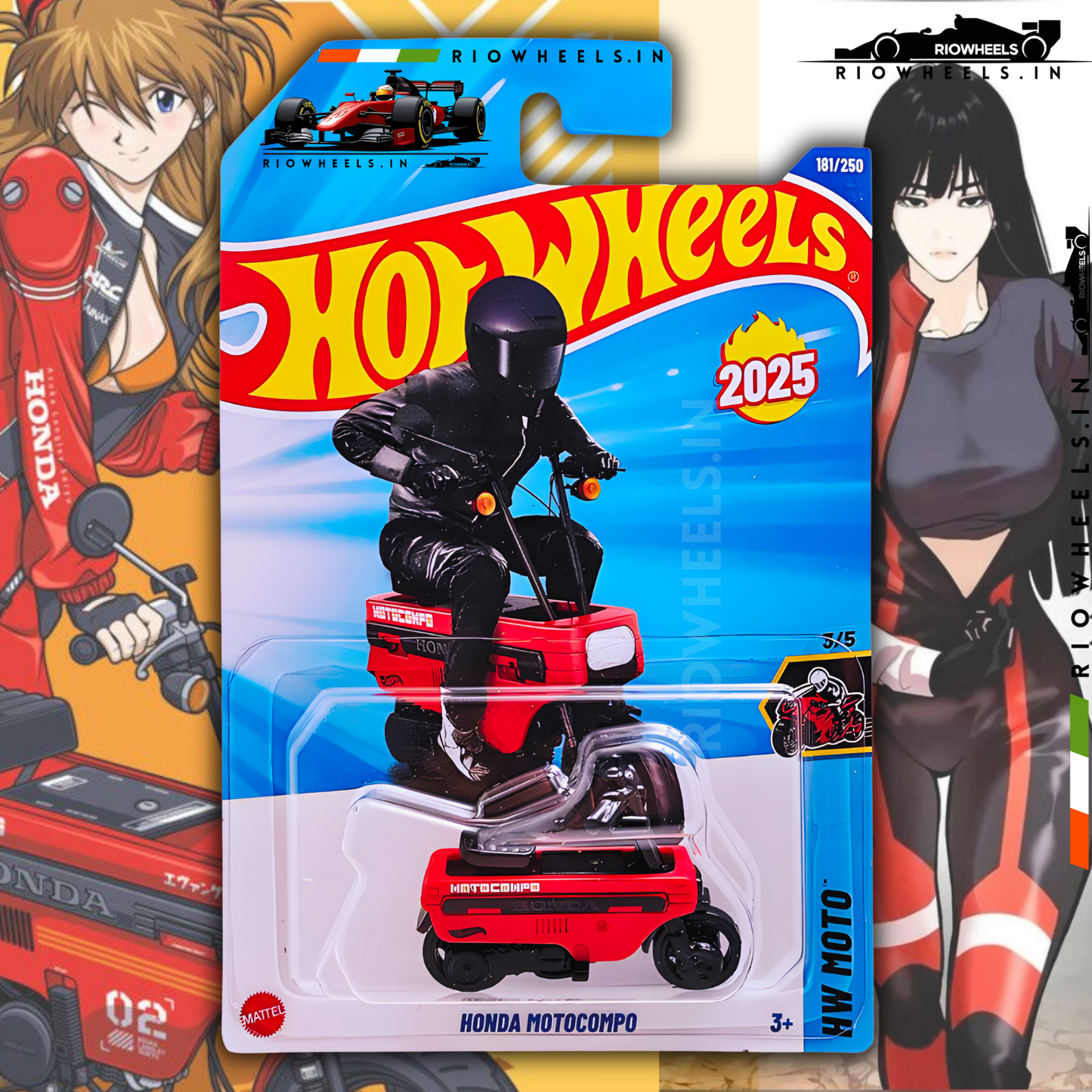 189/- || HONDA MOTOCOMPO - HOT WHEELS