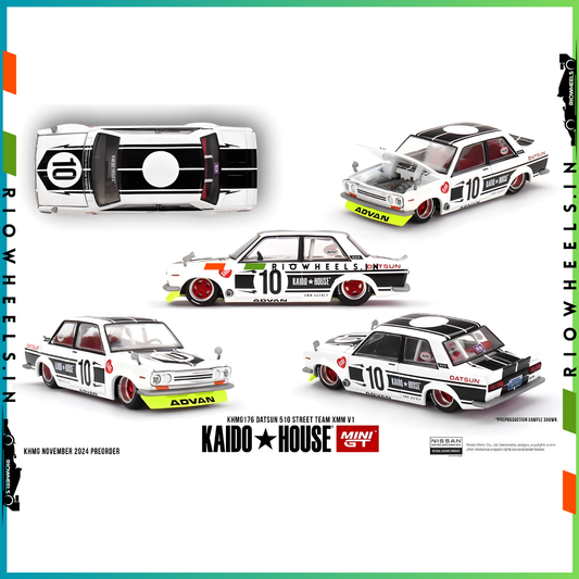 |2349/- || MINI GT DATSUN 510 STREET TEAM XMM V1