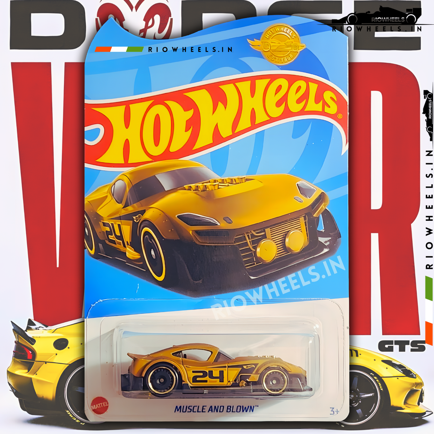 349/- || MUSCLE AND BLOWN - HOT WHEELS