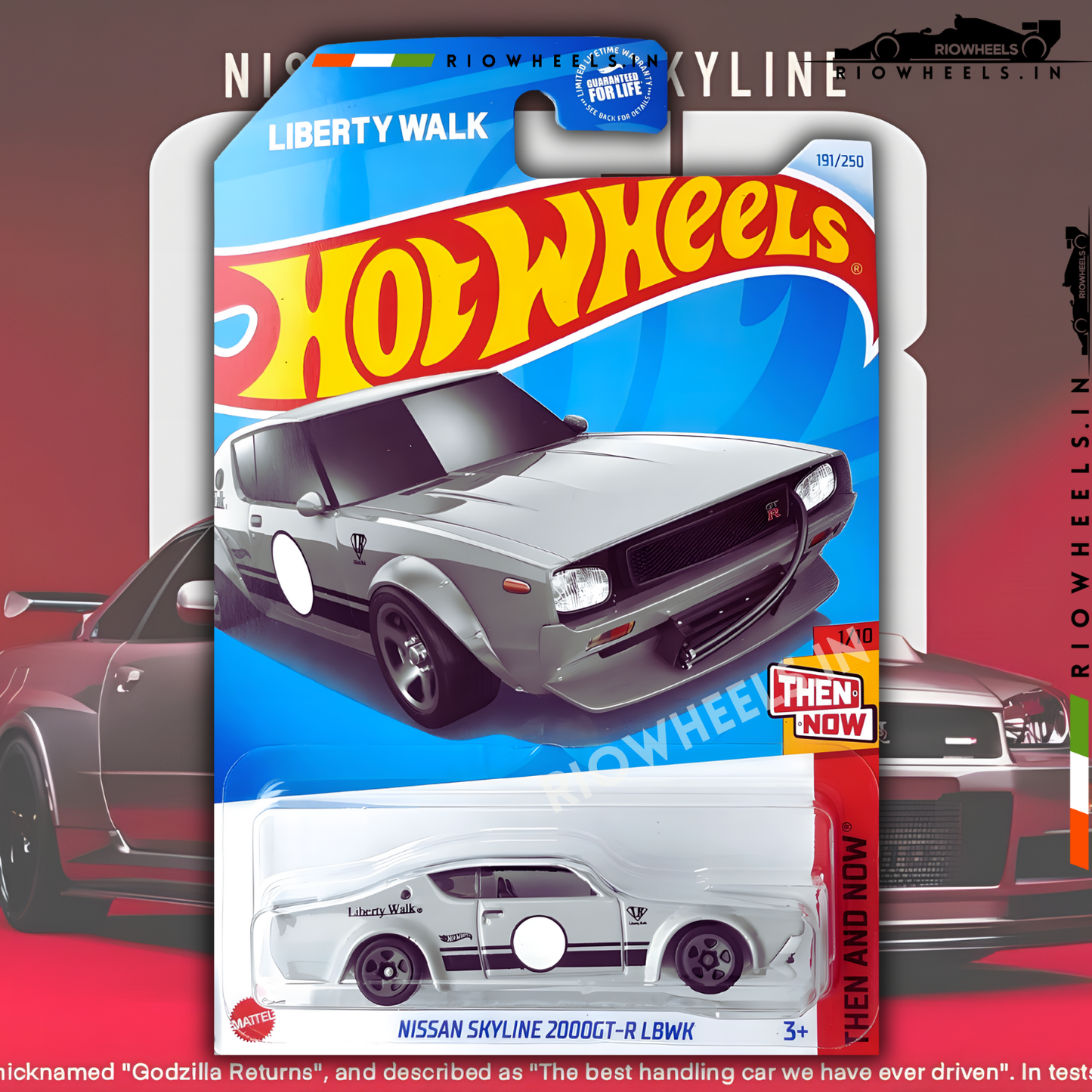 649/- || निसान स्काईलाइन 2000GT-R LBWK - हॉट व्हील्स