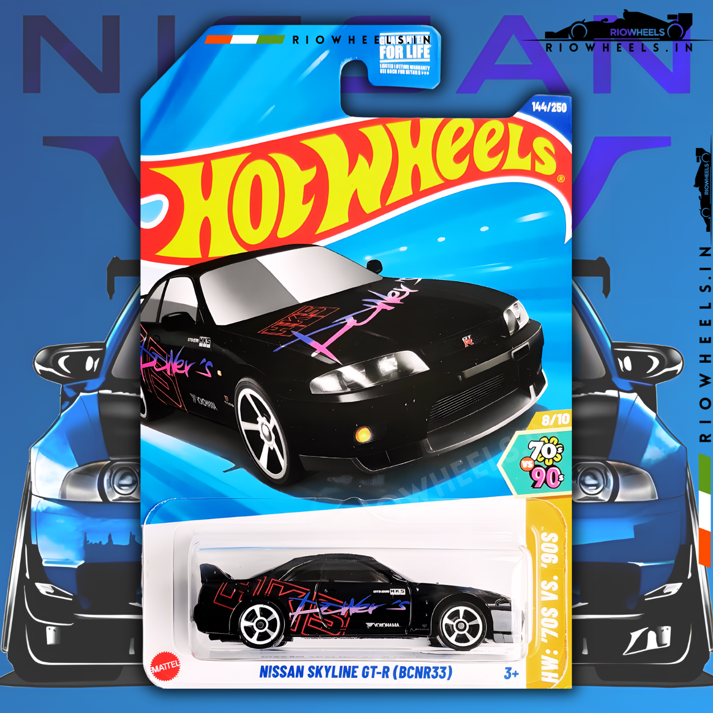 579/- || IMPORTED Nissan skyline GT-R (BCNR33) - HOT WHEELS