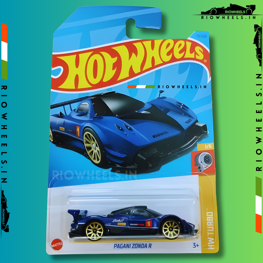 739/- || PAGANI ZONDA R - IMPORTED - HOT WHEELS || BLUE