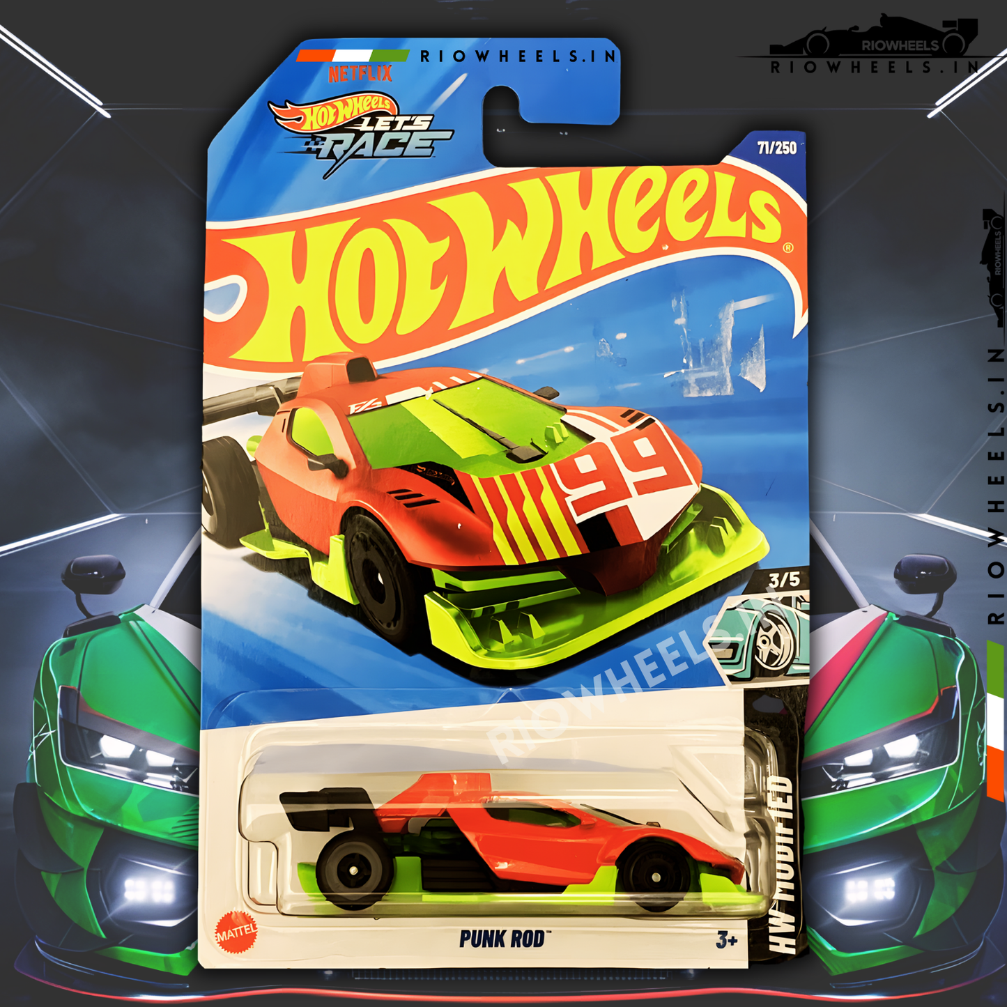 239/- || PUNK ROD - HOT WHEELS