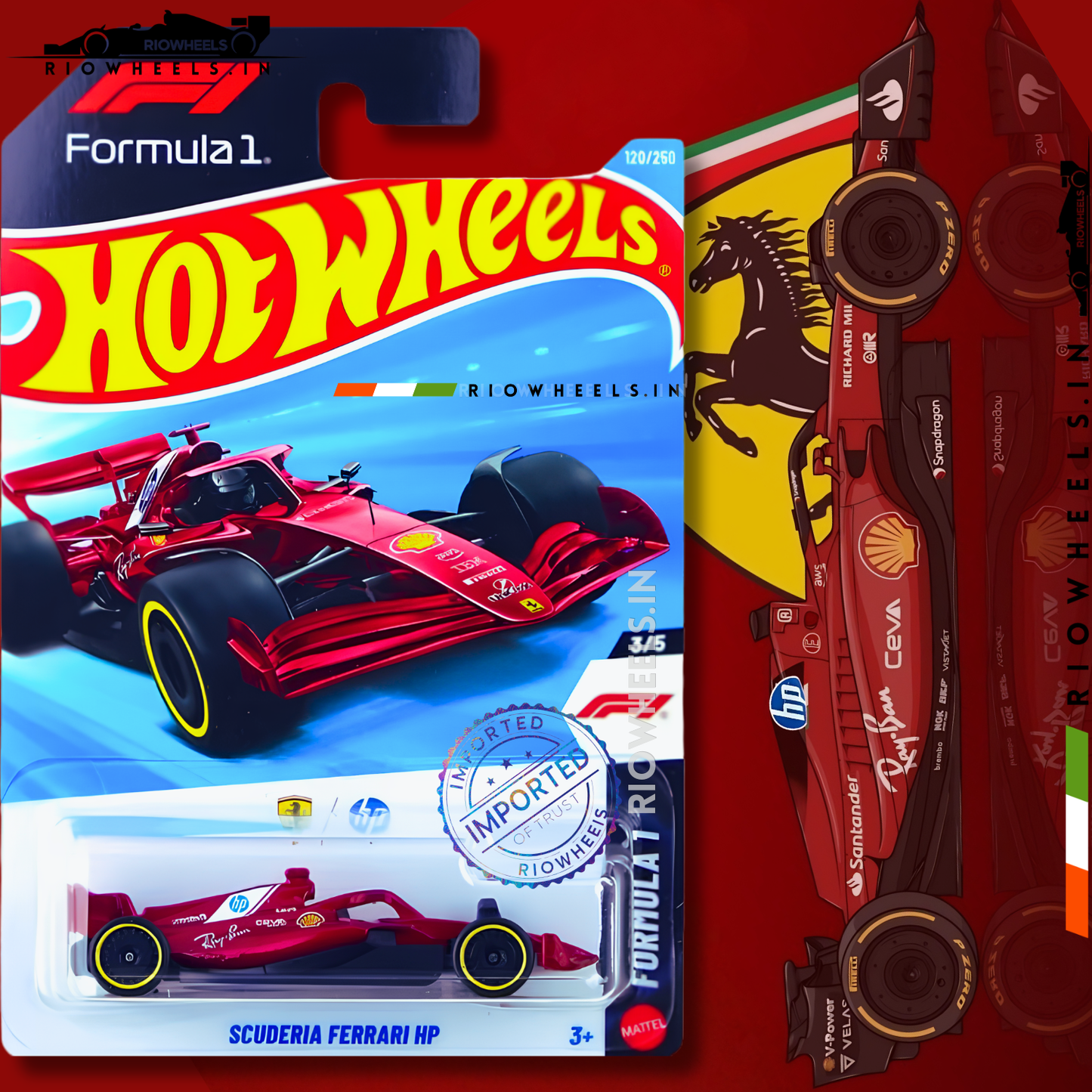 |1449/- || IMPORTED SCUDERIA FERRARI HP - HOT WHEELS