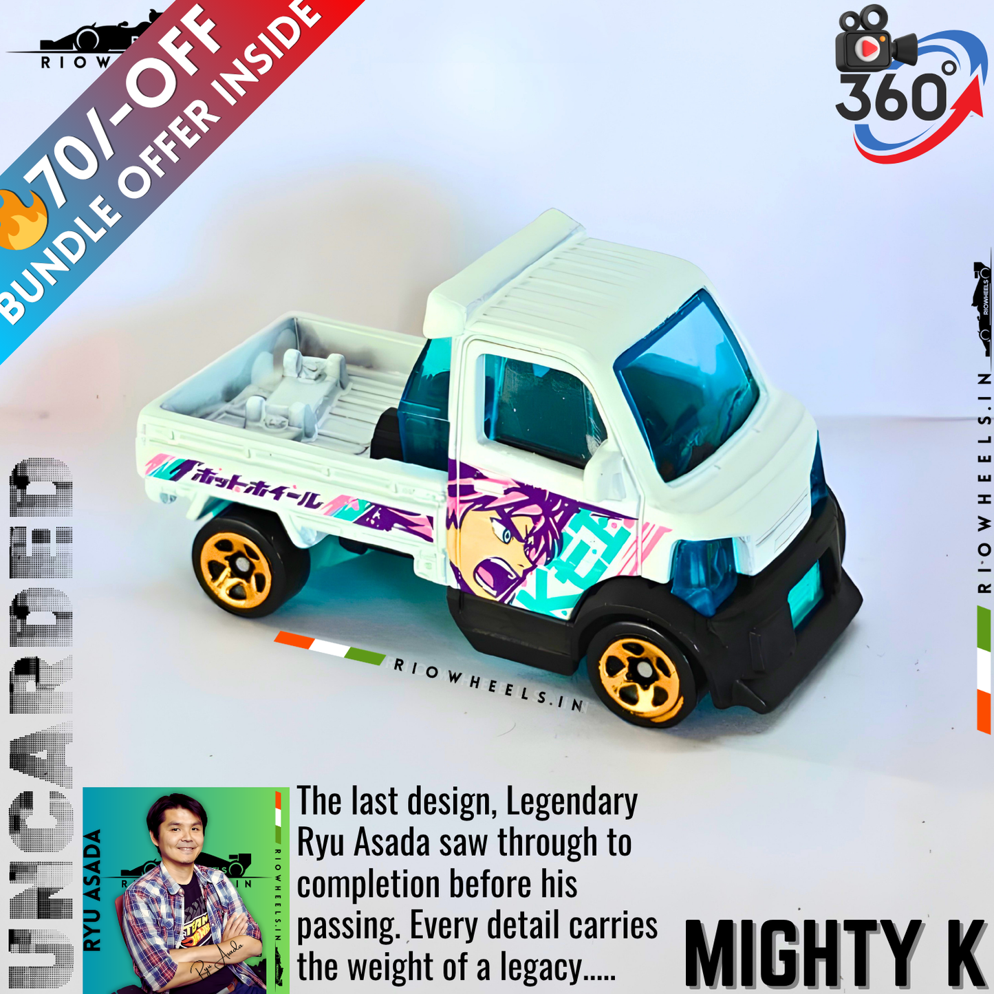 629/- || IMPORTED MIGHTY K - ANIME EDITION - HOT WHEELS (RARE) || UNCARDED