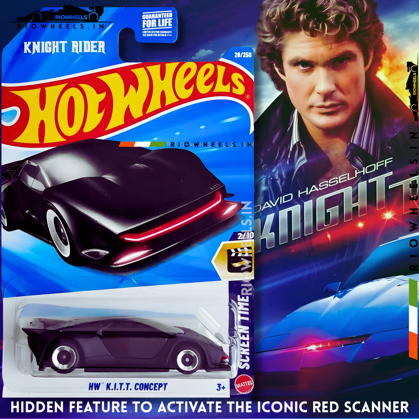 649/- || IMPORTED HW K.I.T.T. CONCEPT - HOT WHEELS || HIDDEN SCANNER ACTIATION FEATURE