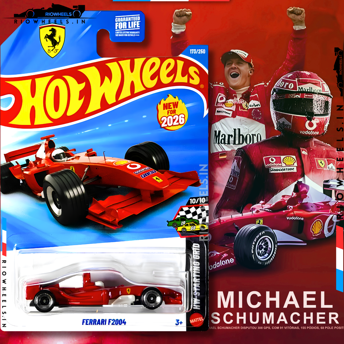 |1069/- || FERRARI F2004 - HOT WHEELS