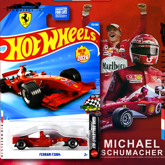 |1069/- || FERRARI F2004 - HOT WHEELS