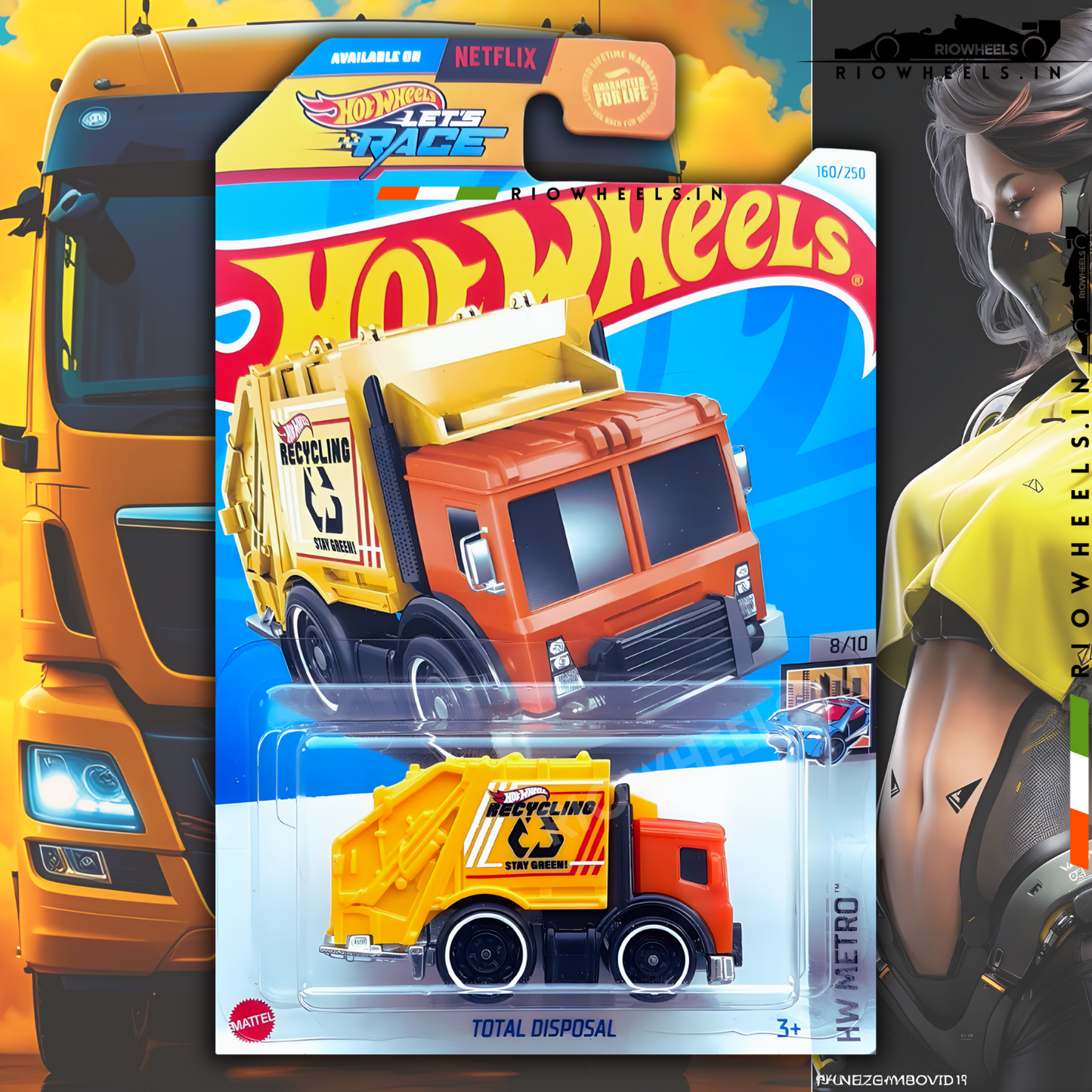 189/- || TOTAL DISPOSAL - HOT WHEELS