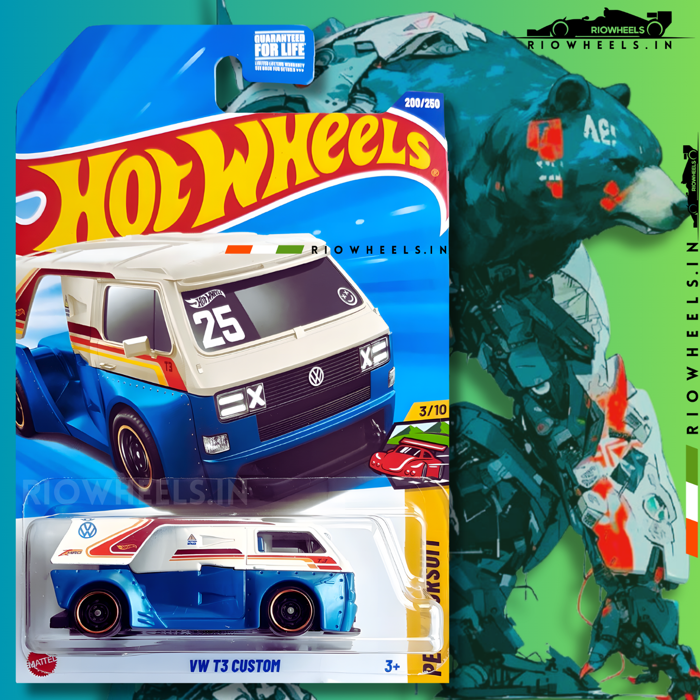 239/- || VW T3 CUSTOM - VOLKSWAGEN - HOT WHEELS