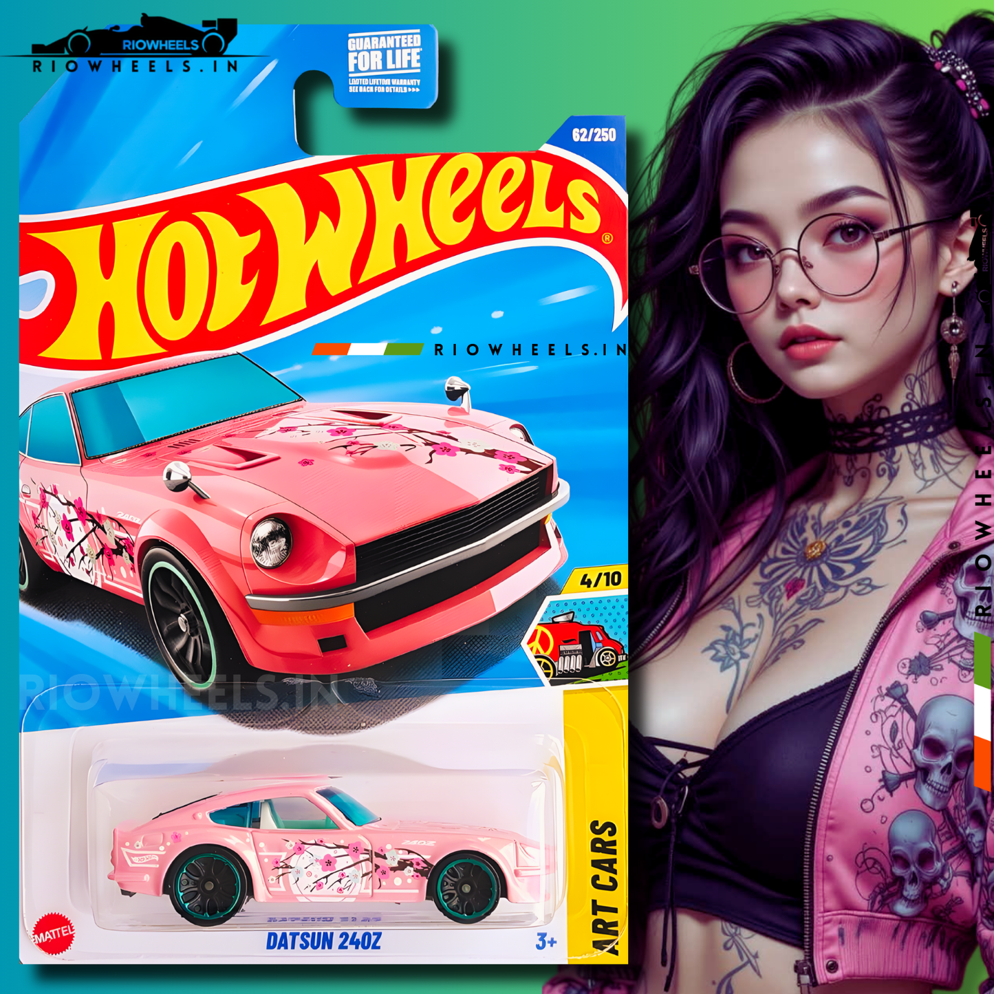 429/- || IMPORTED DATSUN 240Z - HOT WHEELS || PINK